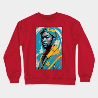 Hip-hop Be Blue Crewneck Sweatshirt